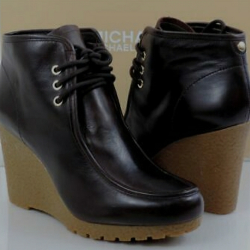 Michael Kors Rory Leather Wedge